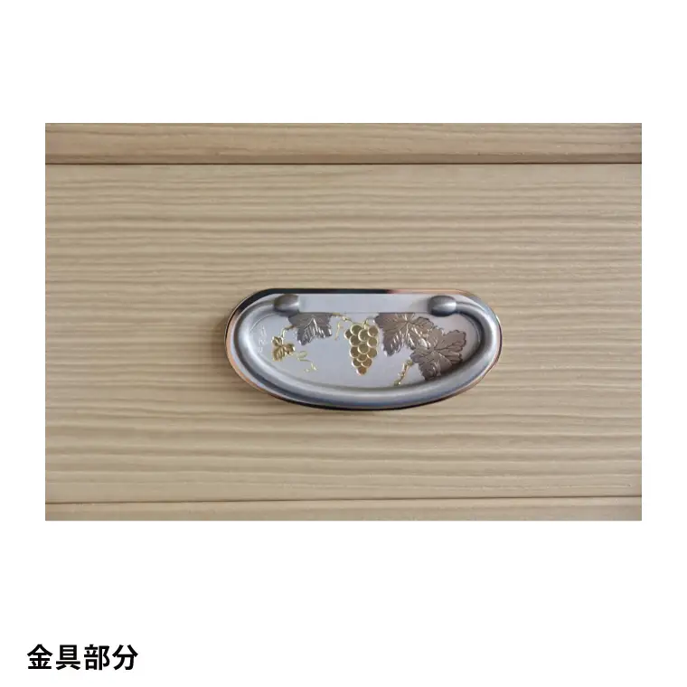 春日部総桐胴厚小袖箪笥（五段5ツ）【埼玉県　春日部市　伝統工芸　収納　家具　桐たんす　タンス】（AQ017）