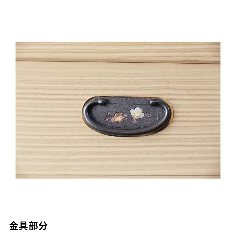 春日部総桐胴厚小袖箪笥（六段8ツ割）【埼玉県　春日部市　伝統工芸　収納　家具　桐たんす　タンス】（AQ019）