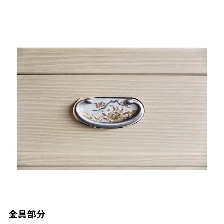 春日部総桐胴厚小袖箪笥（六段）【埼玉県　春日部市　伝統工芸　収納　家具　桐たんす　タンス】（AQ021）