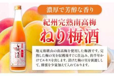 梅酒 紀州完熟南高梅 濃厚 ねり梅酒と芳醇 完熟梅酒 720ml×各1本 