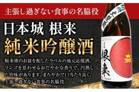 日本酒 日本城 純米大吟醸 と 根来 純米吟醸酒 呑み比べセット 2種 720ml 酒のねごろっく
