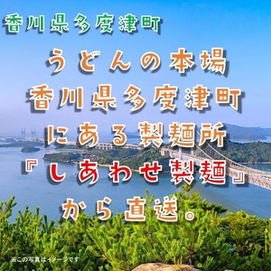 しあわせ製麺 本場讃岐純生熟成うどん　大盛16人前　鎌田醤油特製うどんつゆ付き【A-139】