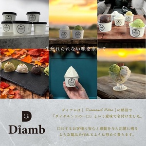 0017-95-04 Diamb Premium Gelato (ダイアムプレミアムジェラート) 100ml×10個 【フレーバー3種：ミルク・チョコ・キャラメル】