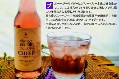 富谷ブルーベリーサイダー 340ml×6本 [0337]