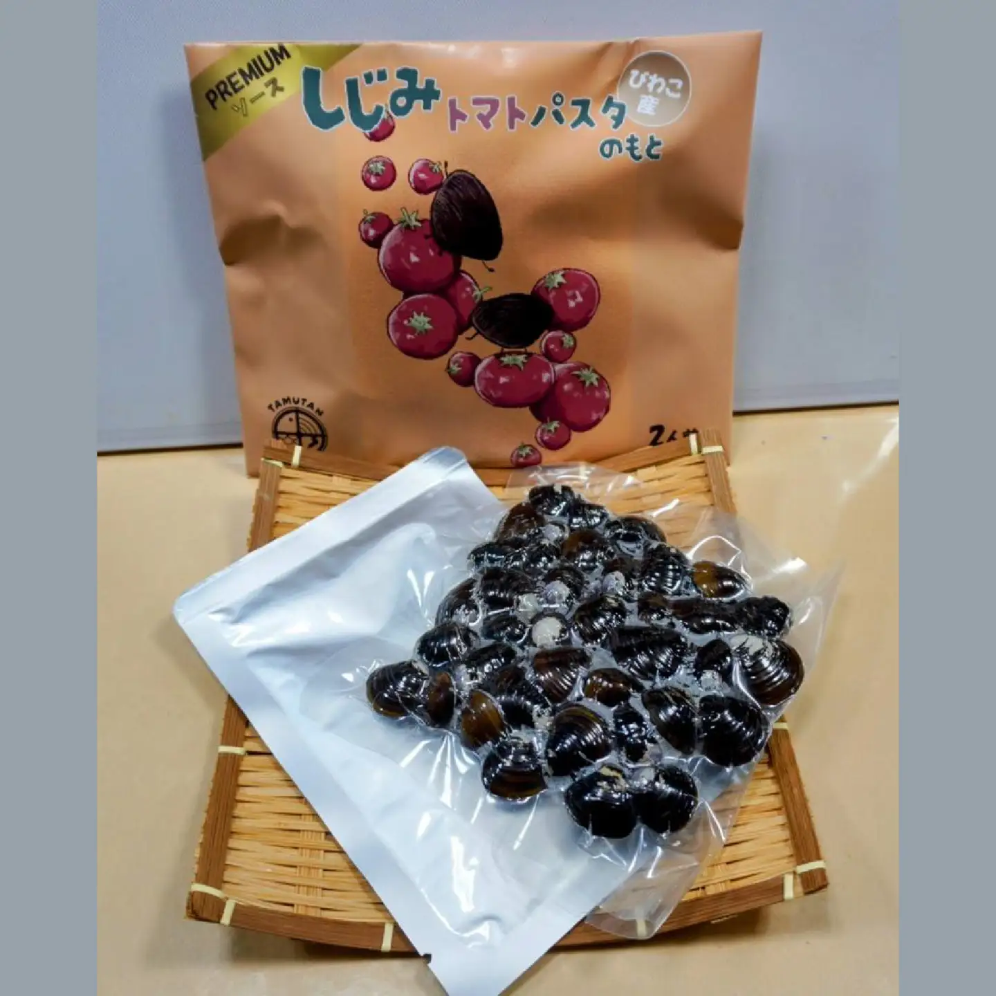 琵琶湖産しじみトマトパスタのもとPREMIUM 2人前×２ [TT008] / 蜆