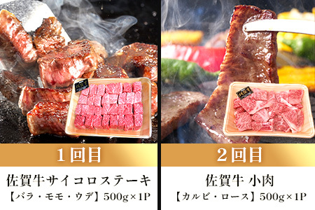 家族で楽しむ！佐賀牛定期便【6回コース】佐賀牛 和牛 国産牛 定期 6回 J-31