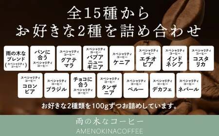 【雨の木なコーヒー】 コーヒー豆 2袋＋マイブレンド製作体験チケット