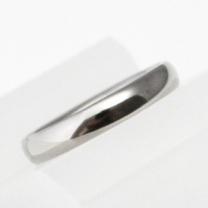 純チタン甲丸リング (幅3mm) 8号 | アクセサリー リング
