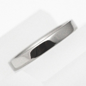 純チタン平打リング (幅2.5mm) 15号 | アクセサリー リング