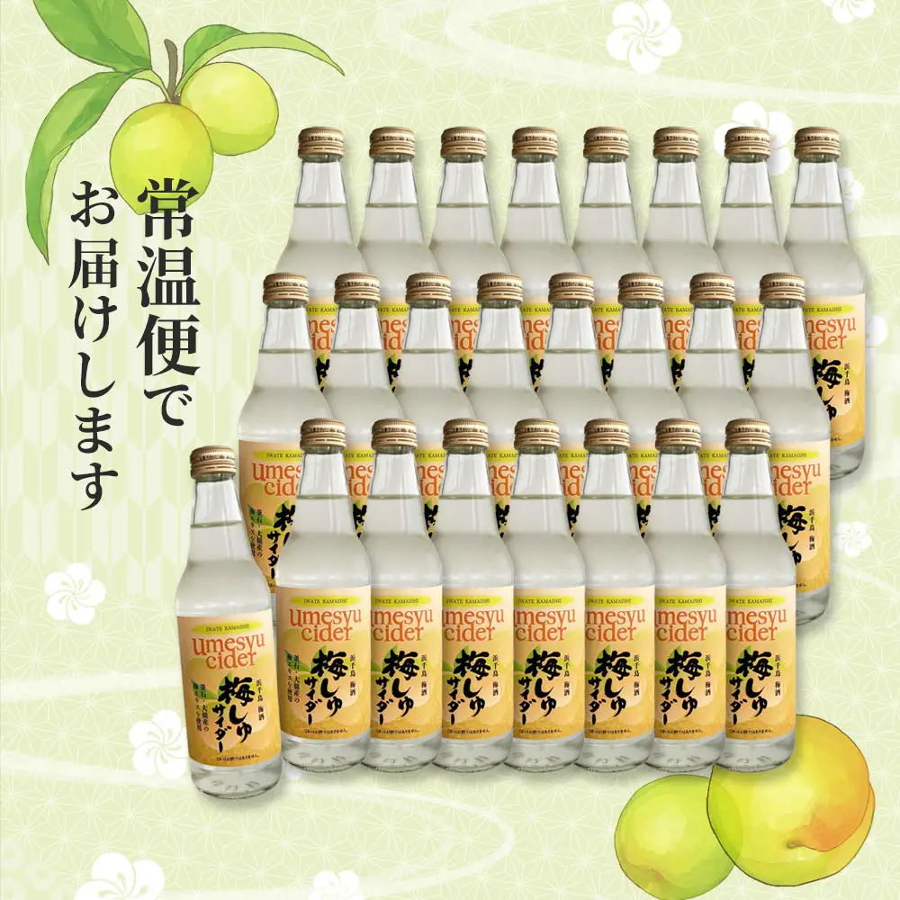 fn-10-043 梅しゅサイダー 340ml×24本 振興開発