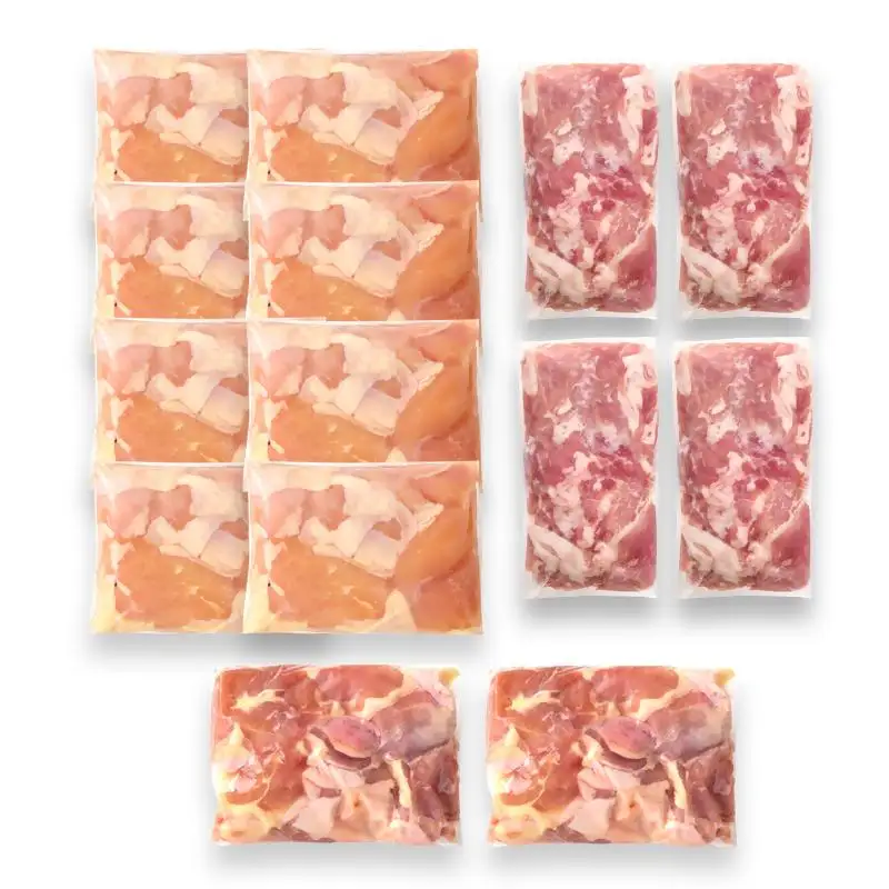 宮崎県産豚＆鶏 3バラエティ4kgセット＜58-27a＞小間切れ モモ肉 むね肉