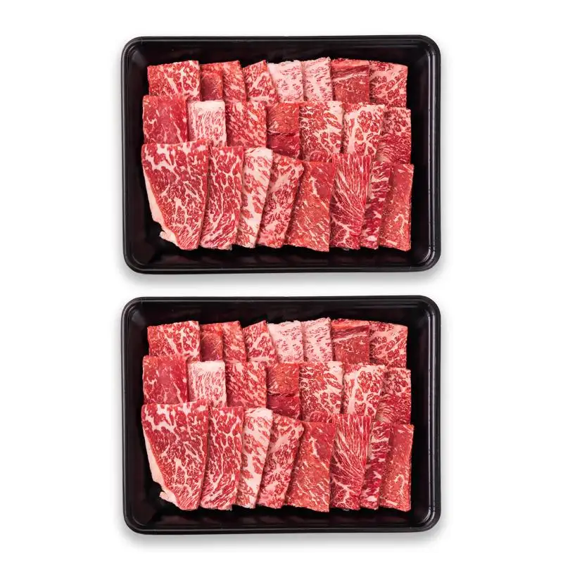 宮崎県産黒毛和牛 赤身焼肉 1kg (500g×2） BBQ 鉄板焼肉 宮崎県産 ミヤチク＜47-13b＞●