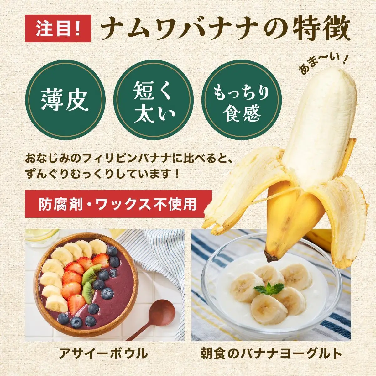 石垣島産 希少な国産『ナムワバナナ』を贅沢に1房丸ごと約1.5-2kg（12-20本） TF-102_R8