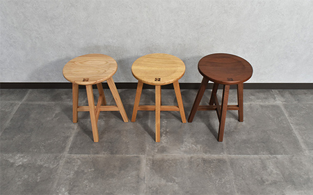 北海道産ナラ材スツール O-020STO HOKKAIDO WOOD 家具 インテリア スツール F6S-691
