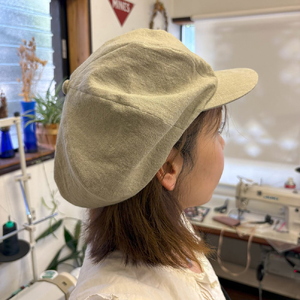 麻素材 キャスケット(Mサイズ(58cm)) [1639]