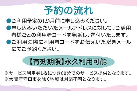★大阪府守口市限定★訪問看護チケット(60分) [2433]