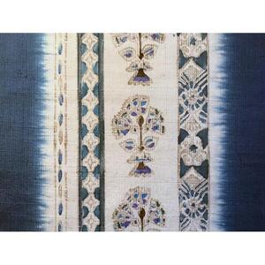 職人の技が光る美しい暖簾（木版染め　更紗紋）