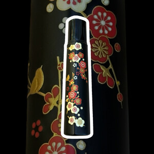 極上　安来青鋼1号　三徳万能包丁　梅の花＜和風レトロモダン＞　木製ハンドル