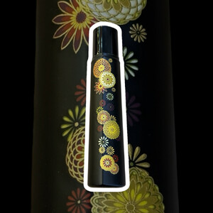 極上　安来青鋼1号　三徳万能包丁　菊の花＜和風レトロモダン＞　木製ハンドル