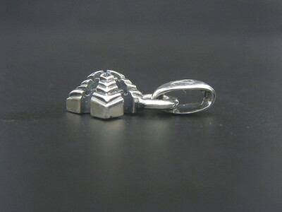 Pyramid cross pendant