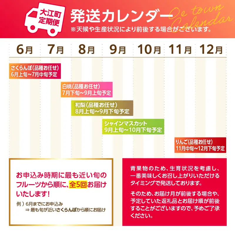 060-T11 山形フルーツ人気メドレー便【定期便全5回】