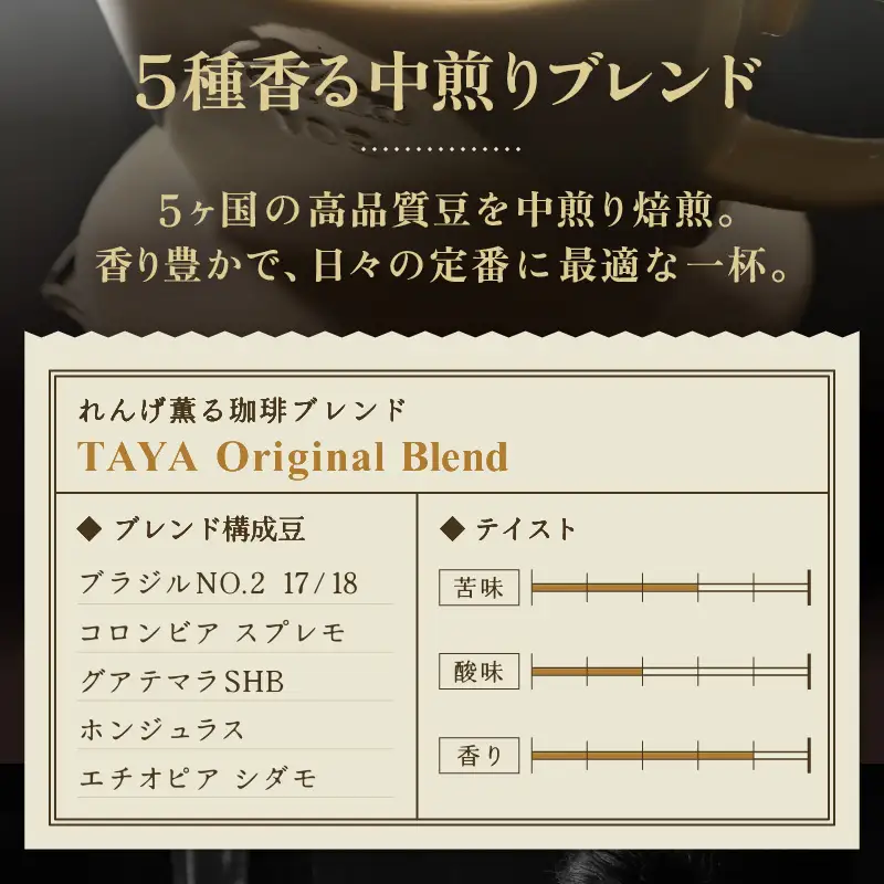 【豆タイプ】れんげ薫る珈琲ブレンド 2kg（500g×4袋） ／ 大容量 コーヒー 人気 専門店 本格的 スペシャリティー珈琲 有名店 美味しいコーヒー ミル おすすめ 香り アイスコーヒー 田谷珈琲 たやコーヒー [aw057-a016_02]