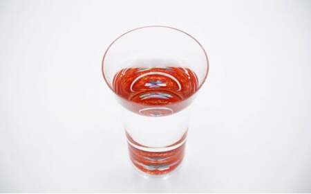 螺鈿ガラス/杯クリスタル 桜（貝入）黒朱2個セット 高岡漆器 酒器 盃 セット 民芸品 工芸品 食器 グラス らでんガラス  FAD-0054