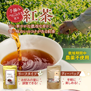 紅茶3種セット _ 紅茶 リーフタイプ 1袋 ティーバッグ レモングラス ブレンド 各10パック 3種 セット 国産 栽培期間中 農薬不使用 こだわり 栽培 ベニフウキ 茶葉 手摘み 手軽さ 美味しさ カップ 水筒 急須 お家 オフィス 八女茶 お取り寄せ 福岡県 久留米市 送料無料  〔Ex232〕