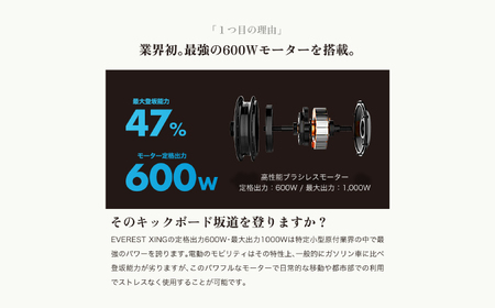 【免許不要】特定小型原付 EVERST XING EX15 Pro エベレストホワイト 【Acalie】 電動キックボード コンパクト 折りたたみ[MGS007-1]