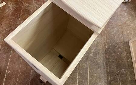 米びつ 総桐 米蔵（こめぐら） 30kg 竹本木箱店 ライスストッカー 計量米びつ 計量 キッチン キッチン用品 お米 保存容器 桐箱 収納 収納ケース 工芸品 工芸 民芸品 木製 木箱 米櫃 富山県 富山  FAD-0148