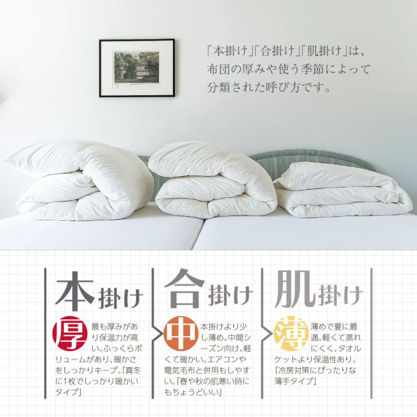 【シングル】【本掛け】羽毛掛けふとん　ソフラーノ　マシュマロタッチ・保温性・フィット性・快適性　（150cm×210cm）