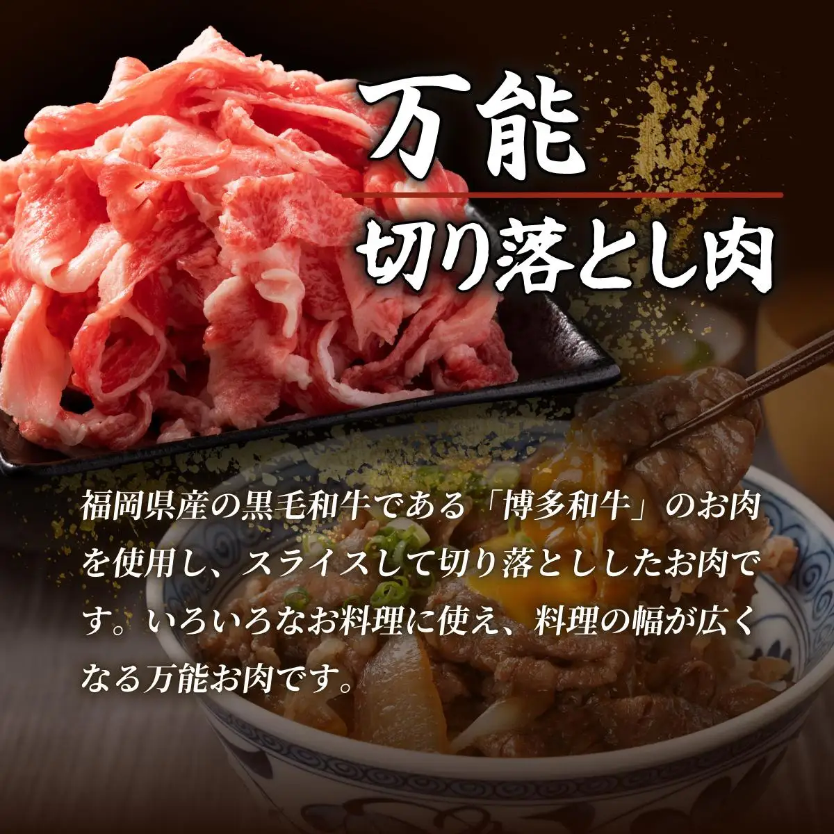 博多和牛切落し500g