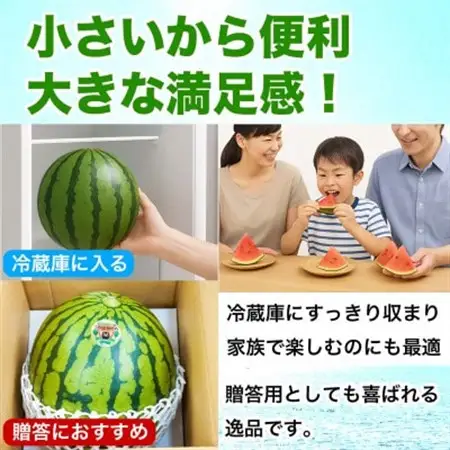 小玉すいか 2玉入り 3Lサイズ 約3kg以上(益城町)【1684316】