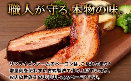 でかでかベーコンブロック約2.5kg 豚肉 国産 肉 ベーコン 大きい デカい 熟成 本格的 桜 スモーク 天然塩 肉厚 ジューシー 夕食 ご飯 つまみ ステーキ つまみ お酒 送料無料 日本ふるさと創生株式会社（サンライズファーム） 千葉県 香取市  SRF017