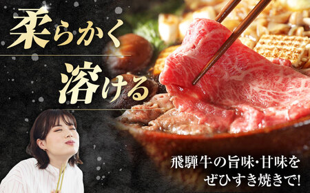 【3回定期便】飛騨牛 すき焼き用赤身 600g 白川町 / 浅井商店[AWBJ024] 飛騨牛