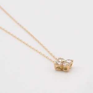 K18 0.2ct ダイヤモンド ペンダントネックレス　FHH-019842