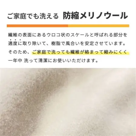 防縮ウールパイル・クールメッシュ素材リバーシブル敷きパッドダブルサイズ【1182879】