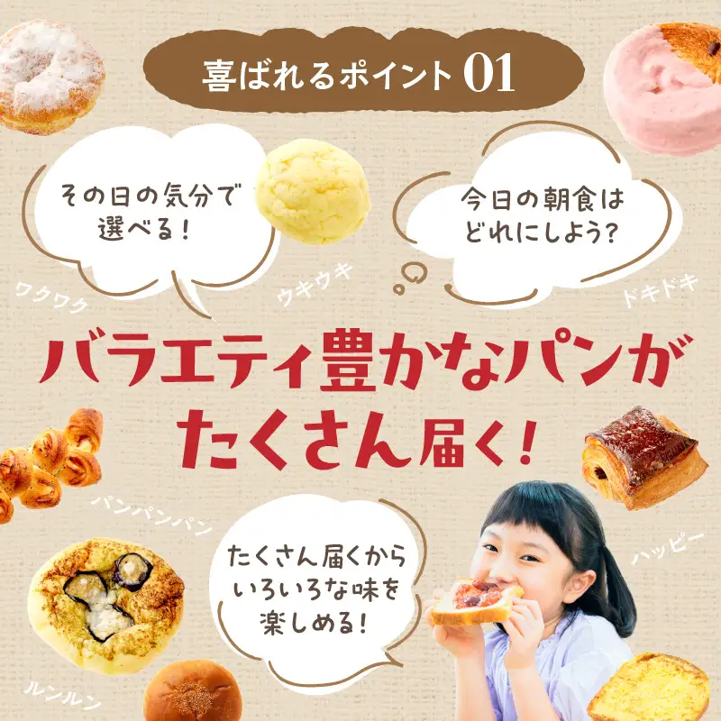 【訳あり】おまかせ　お楽しみ京都丹後のパン13～15個詰め合わせセット定期便（12ヶ月）