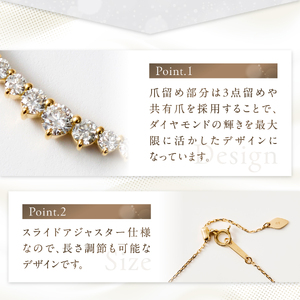 F-010 ダイヤモンド ネックレス K18YG イエローゴールド ジュエリー アクセサリー