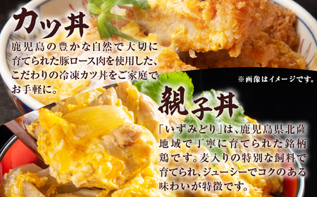 【 全12回 定期便 】鹿児島 の 丼 の 具 3種セット（1人前） K258-T05_01c 肉 豚肉 牛肉 惣菜 総菜 冷凍