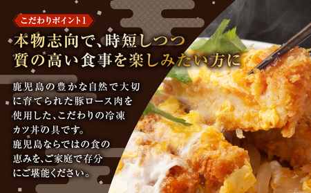【 全12回 定期便 】鹿児島県産 熟成 カツ丼 の 具（4食分） K258-T06_04b 肉 豚肉 惣菜 総菜 冷凍