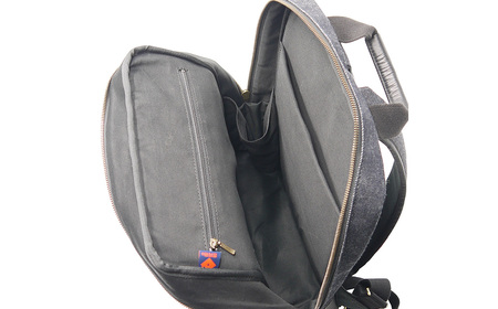 豊岡鞄 AD2502 井原デニム リュック ネイビー / デニム リュックサック A4ファイル収納対応 仕切り ポケット 自立可能 シンプル デザイン メンズ レディース バッグ カバン かばん 鞄 ALBAPIE アルバピエ 足立