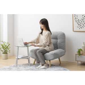 ２ＷＡＹ一人掛けポケットコイルソファ　WPCSー1S　ライトグレー 　 一人暮らし ひとり暮らし 　 　 　