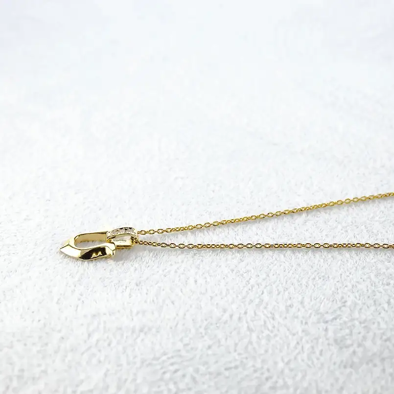 18金 ペンダントトップ メンズ 馬蹄 ダイヤモンド ネックレス ゴールド 18k イエローゴールドK18 ホースシュー ジュエリー 人気 シンプル 190911100dym SWAA312