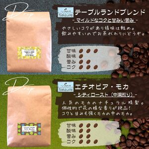 焙煎士おすすめコーヒー【豆】1200ｇ（200ｇ×6種類） | ドリップ コーヒー 珈琲 八ヶ岳珈琲工房テーブルランド