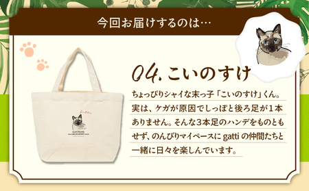 【 奄美 の 保護猫支援 （ ワクチン 代 ）】 ＋ ミニトートバッグ （ こいのすけ ） A071-010-04 トートバッグ バッグ 鞄 カバン かばん お弁当入れ キャンバス生地 厚手 保護猫プロジェクト cafeCOVOTANA ふるさと納税 鹿児島 奄美市 おすすめ ランキング プレゼント ギフト