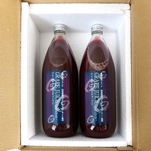 小森ぶどう園の100%ぶどうジュース (スチューベン使用) 1000ml 2本セット｜ぶどう フドウ ジュース 瓶ジュース フレッシュジュース じゅーす フルーツジュース 飲み物 飲料 ジューシー [1101]