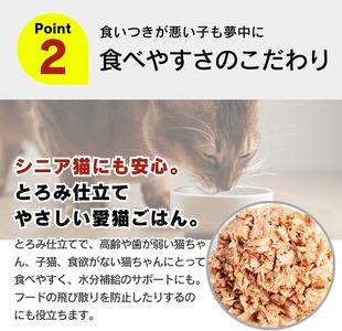 【隔月6回 定期便】たっぷり白身 猫用パウチ（かつお節入り）160g×48袋 _ 定期便 隔月 全6回 たっぷり白身 猫用 パウチ 160g × 48袋 × 6回 かつお節入り かつおの白身 高タンパク 低脂肪 ヘルシー とろみ仕立て 水分補給 健康維持 ウェットフード おやつ キャットフード 福岡県 久留米市  〔Tk095-03〕