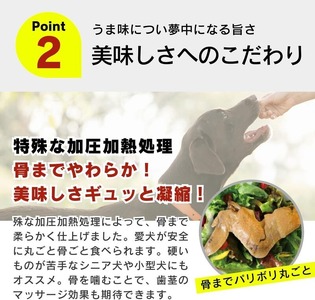 【隔月6回 定期便】無添加・無着色 骨までやわらか 鶏もも肉 1本×24袋 _ 定期便 隔月 全6回 無添加 無着色 1本 × 24袋 × 6回 国産 鶏肉 シニア犬 小型犬 安全 おいしい 歯茎 マッサージ効果 栄養満点 骨まで丸ごと 自然派 おやつ 専用パウチ入り ドッグフード 福岡県 久留米市  〔Tk102-01〕