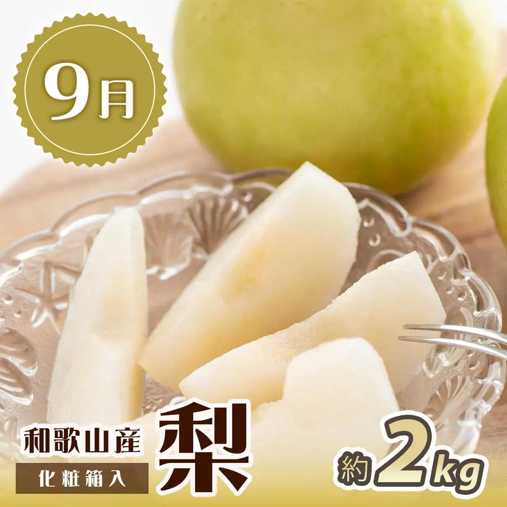 【全2回 定期便】 紀州和歌山産旬のフルーツセット（8月：桃約1.8kg・9月：梨約2kg） ［UT139］